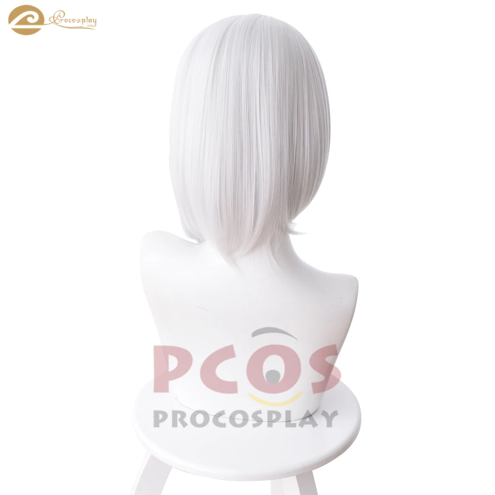 Procosplay 29th hero O W Calamity Эш Косплей длина плеча серебристый боб парик mp004918
