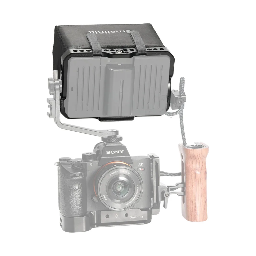 SmallRig держатель для монитора с солнцезащитным капюшоном для SmallHD FOCUS OLED серии 5," монитор Защитная клетка+ солнцезащитный колпачок комплект-2405