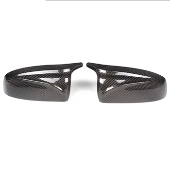 

1 Pair Carbon Fiber Car Side Review Mirror Cover Cap Accessories For-BMW X5 X6 E70 E71 2007-2013