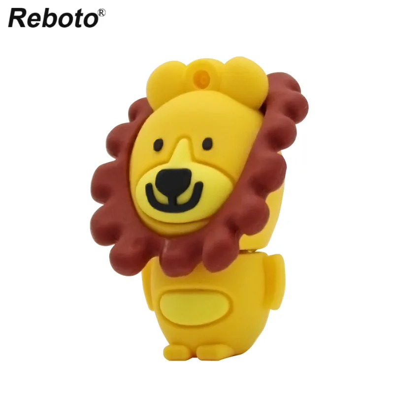 Cartoon USB Flash Drive 64GB 32GB 16GB 8GB Memory Stick Silicone Cute Animal Lion Flash Pendrive U Stick Keychain Pendrive Cartoon USB Flash Drive 64GB 32GB 16GB 8GB Memory Stick Silicone Cute Animal Lion Flash Pendrive U Stick Keychain Pendrive