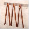 1 pc Wood Food Tongs Barbecue Steak Tongs Bread Dessert Pastry Clip Clamp Buffet Kitchen CookingTools ► Photo 3/6