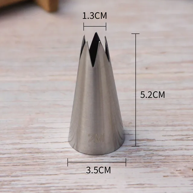 #2M Csővezeték Fúvóka Dekoráció Jeges Tip Krém Virág Rózsa Tippek Fondant Sütőszerszám Torta Cupcake Rozsdamentes Acél - Image 5