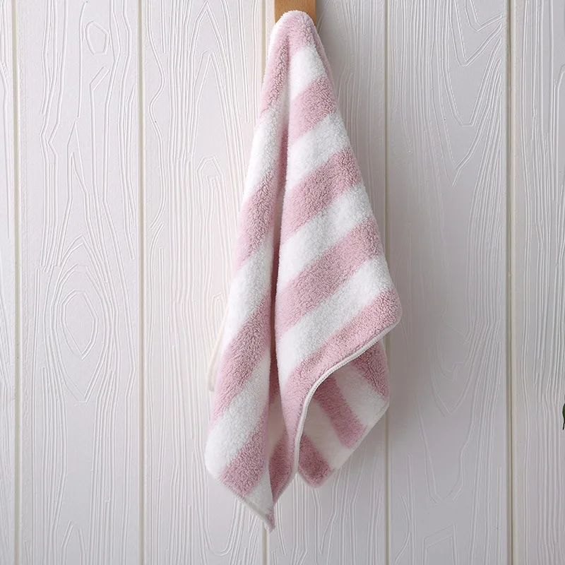 Pink Stripe GIANTEX полоски Микрофибры Лицо супервпитывающее полотенце ванная комната полотенца для взрослых 30x70 см toallas servette recznik handdoeken - Цвет: Pink Stripe