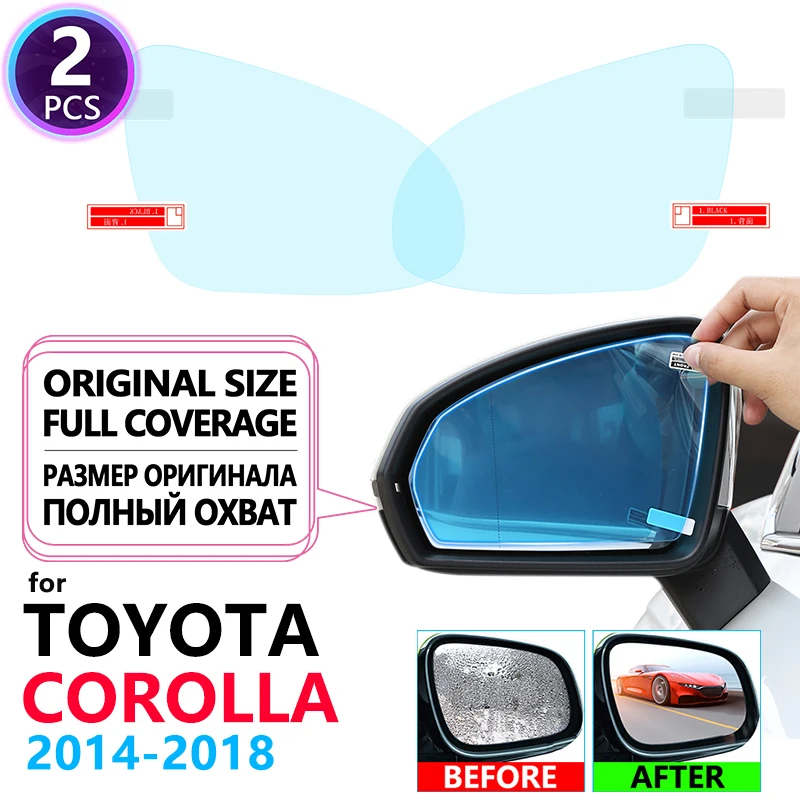 Полное покрытие противотуманной пленки непромокаемое зеркало заднего вида для Toyota Corolla E170 E160~ автомобильные наклейки аксессуары
