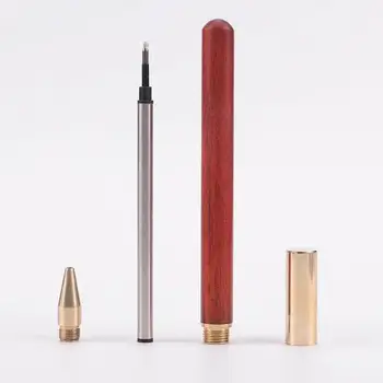 

1pcs Brass Sandalwood Sign Pen Ball Pen Wooden Metal Pen For Children Signing Stationery Gift Pens Writing Pen Office Busin I9R9