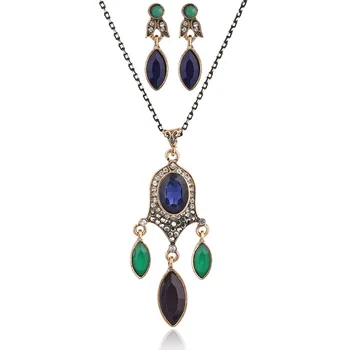 

2020 Special Offer Earing Tassel Earrings A New Type Of European And American Retro Zircon Necklace Alloy Pendant Ornament In