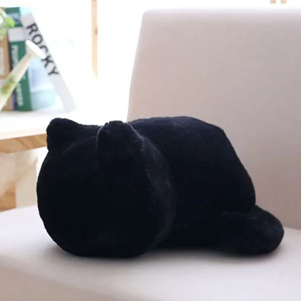 Kawaii cat плюшевые игрушки супер милый жирный кот Форма плюшевая кукла игрушка-подушка черный белый мультфильм животное кошка мягкие плюшевые игрушки кукла