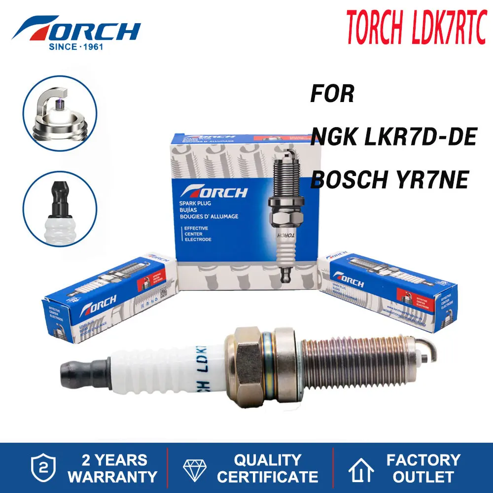 

China Factory Car Parts Engine Parts Spark Plug Torch LDK7RTC Compatible with Candle LKR7D-DE for YR7NE Ignition System
