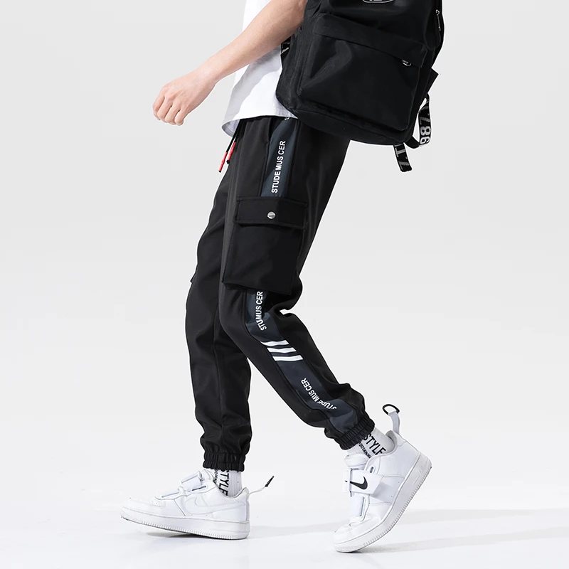 Harajuku Jogging Pants Men Japanese Streetwear Military Cargo Pants Hip Hop Techwear Trousers Sweatpants for Male Korean Clothes
