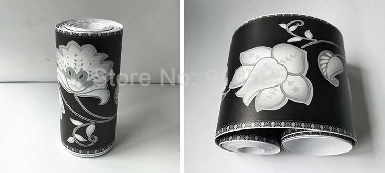 3D цветочные обои границы DIY самоклеющиеся водонепроницаемые стены границы гостиная кухня ванная комната украшения дома настенные наклейки