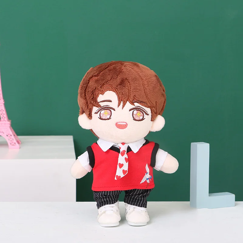 20 см 15 см Kpop EXO BLACKPINK кукольная одежда свитер жилет футболка брюки галстук костюм JK школьная форма комплект костюм