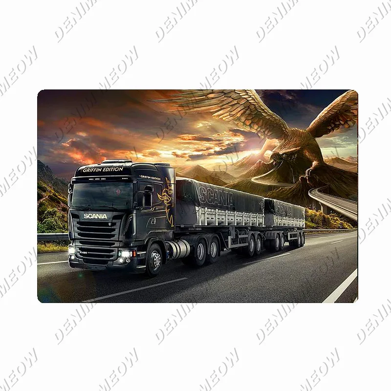 7 Металлическая вывеска Scania, винтажная жестяная вывеска для тяжелых грузовиков, ретро настенный художественный плакат для гаража, бара, паба, человека, пещеры, наклейка, домашний декор, WY116 - Цвет: 7