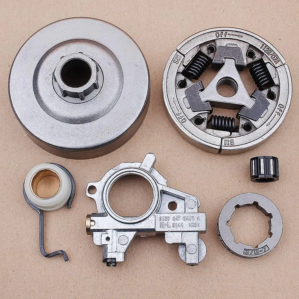 

Chain Sprocket Rim 3/8-7T Clutch Drum Worm Gear Washer Clip Bearing Kit for Stihl MS361 044 046 MS460 Chainsaws Parts