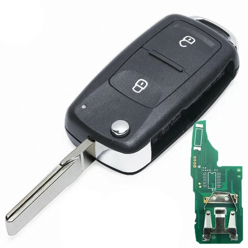 KEYECU 2 Buttons 7E0837202AD For Volkswagen Amarok 2010 2011 Transporter 2012 2013 2014 2015 Remote Key 434MHz ID48 Chip