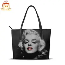 Мэрилин Монро Сумка Мэрилин Монро сумки с ручками высокого качества Подростковая кожаная сумка-тоут женские сумки