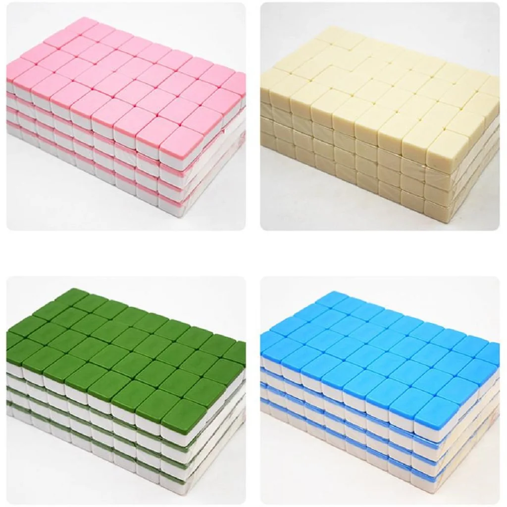 Mini Mahjong Portable Travel Board Game Chinese Mahjong Set With Foldable Table