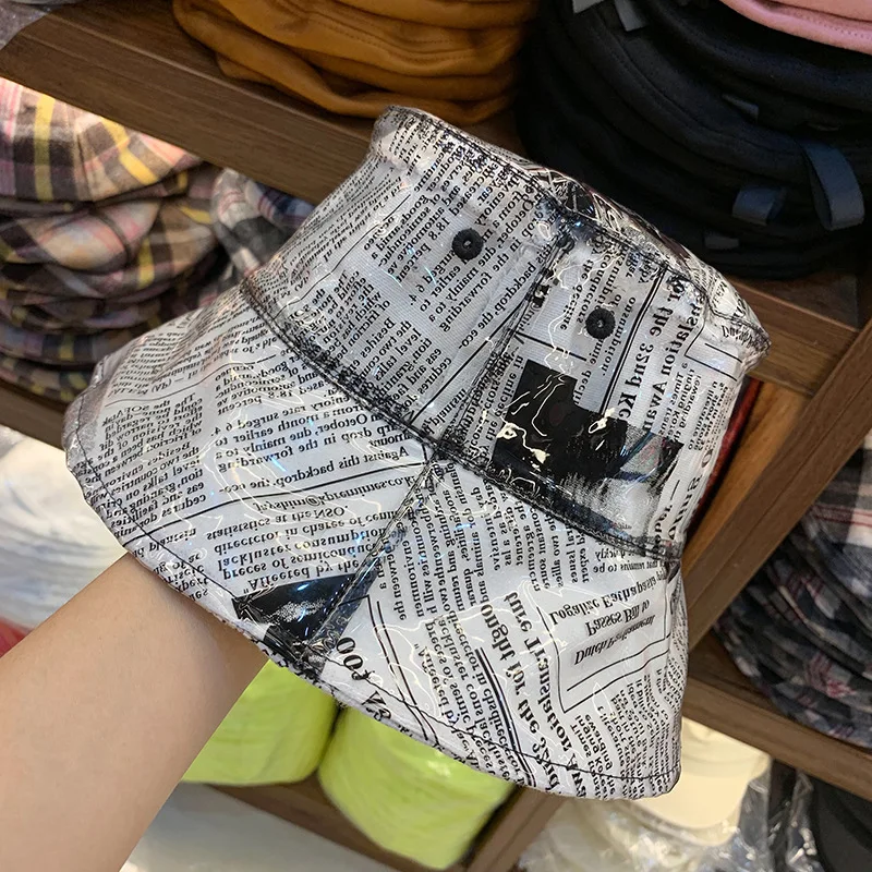 01909-ting057 Европейский Американский стиль модный, из ПВХ, прозрачный Досуг Леди Кепка с покрывалом женские шляпы для рыбалки