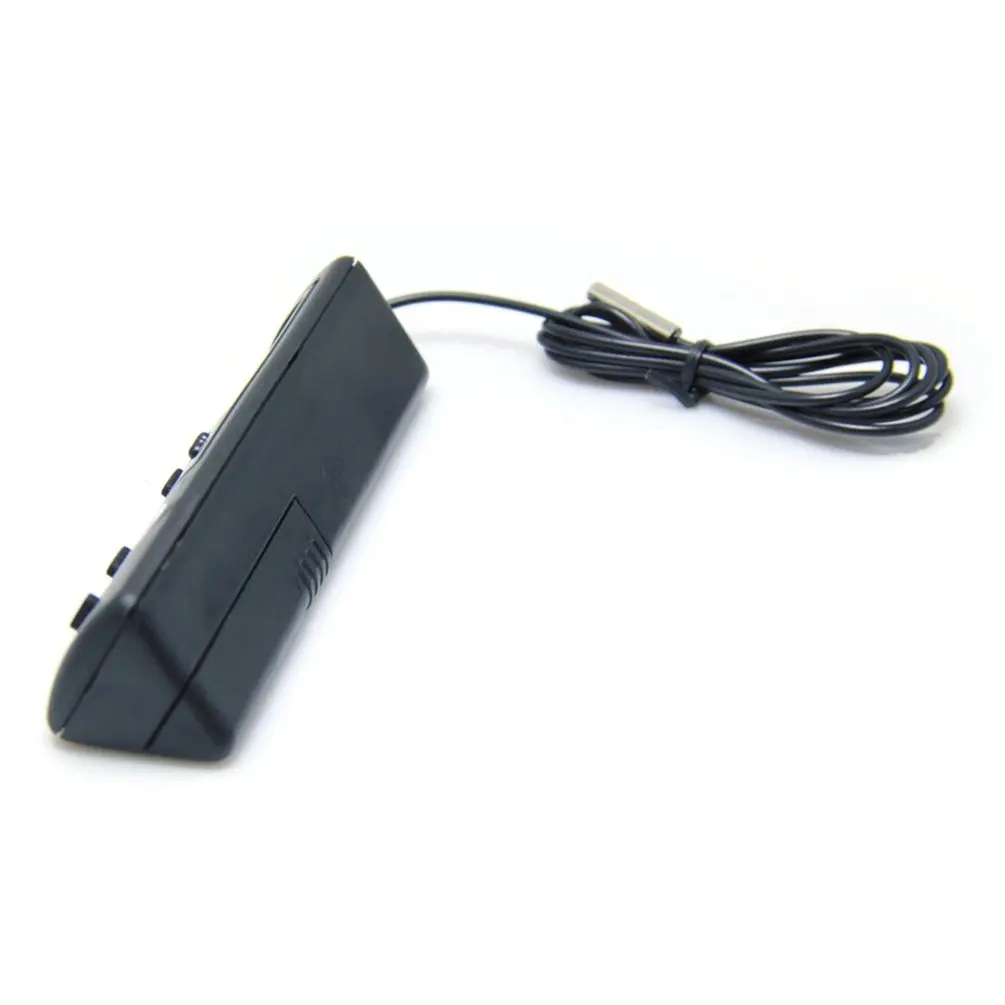 

KD-1 Vehicle Electronic Dual Probe Fixed Dual Temperature Inside And Outside Temperature Thermometer 24/12h Clock Calendar