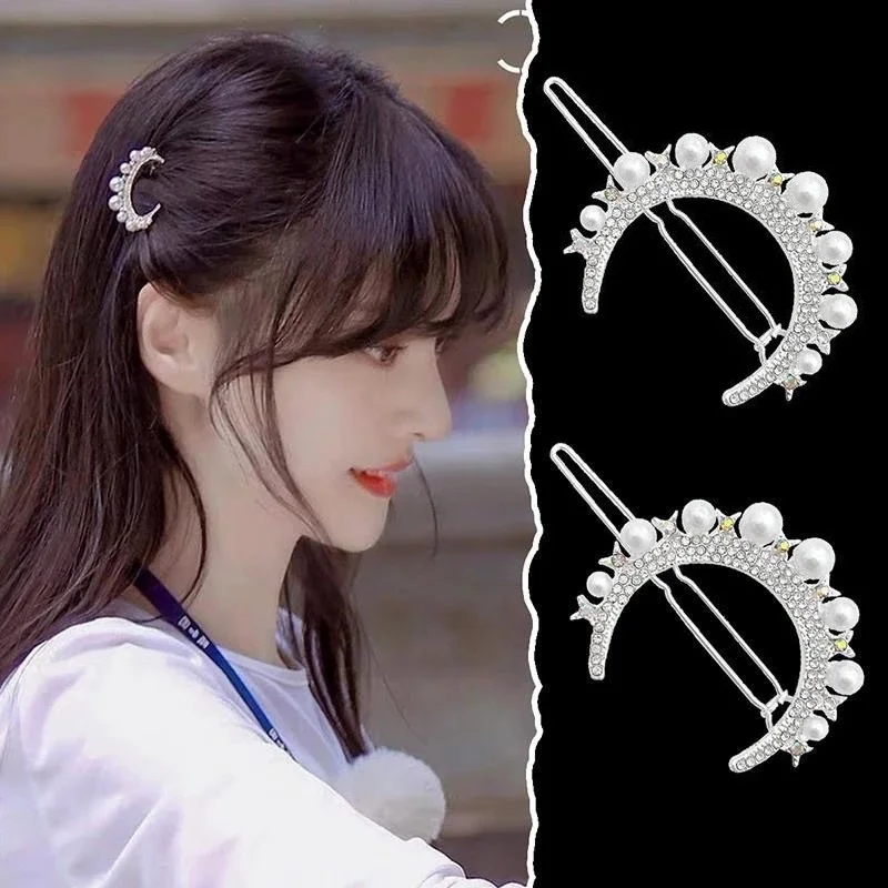 Hair Accessory Hair Clip Jewelry Accessories Fashion Crystal Hair Clips for Women Snowflake Butterfly Flower Rhinestone Hair Accessories Female Vintage Jewelry Hairwear