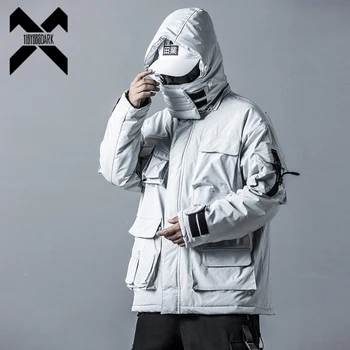 Image of 11 BYBB'S DARK Mens Winter Jackets Coat Streetwear Casual Cargo Parkas Tactics Function Hoody Coat Multi-pocket Warm Male DG506