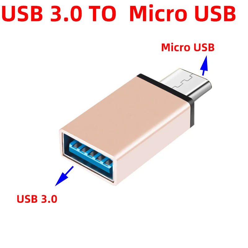 Портативный USB OTG конвертер Micro USB3.0 Otg кабель адаптер для Samsung Xiaomi Android мобильный