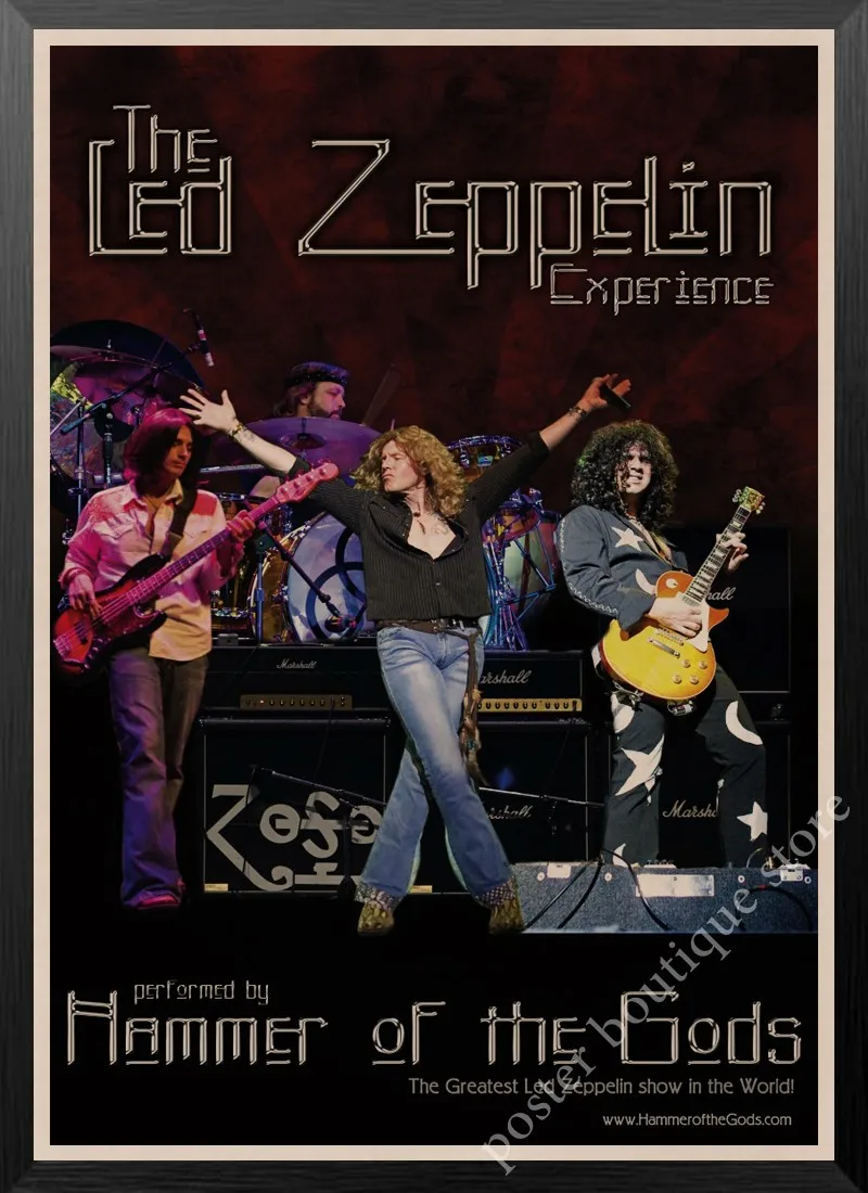 Led Zeppelin рок-н-РОЛ постер, Jimmy страница, Роберт Плант винтажные наклейки домашний Декор наклейки на стену девять процентов/7