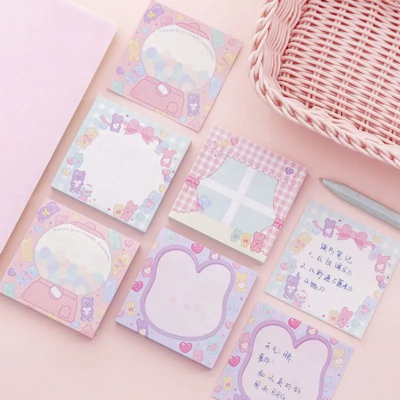 1 шт. липкий блокнот для заметок Kawaii школьные принадлежности планировщик наклейки бумажные закладки корейские канцелярские принадлежности