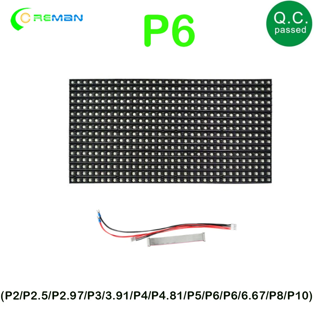 rgb 1/16S SMD3528 for full color led display panel P6 192x96mm module indoor | Электронные компоненты и