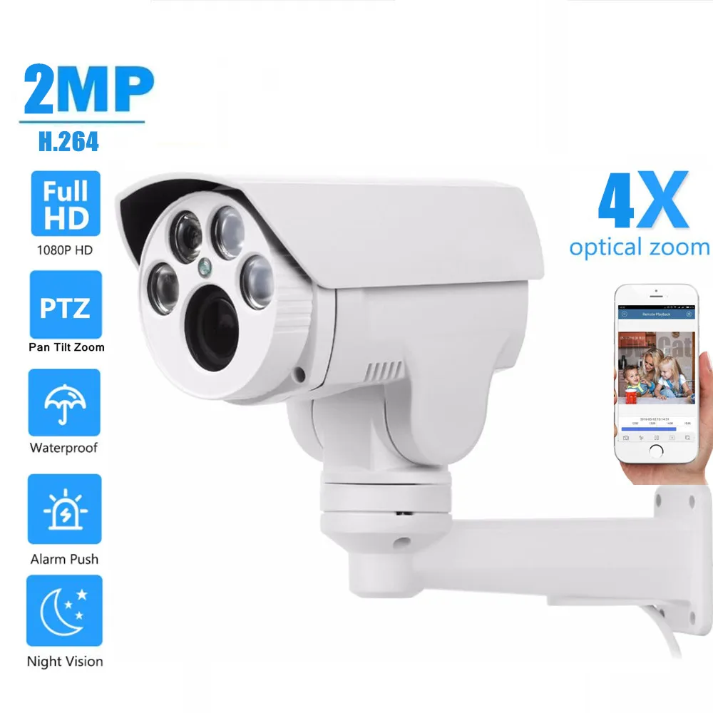 Owlcat 1080P ip камера 4X 10X моторизованный Автоматический зум с переменным фокусным