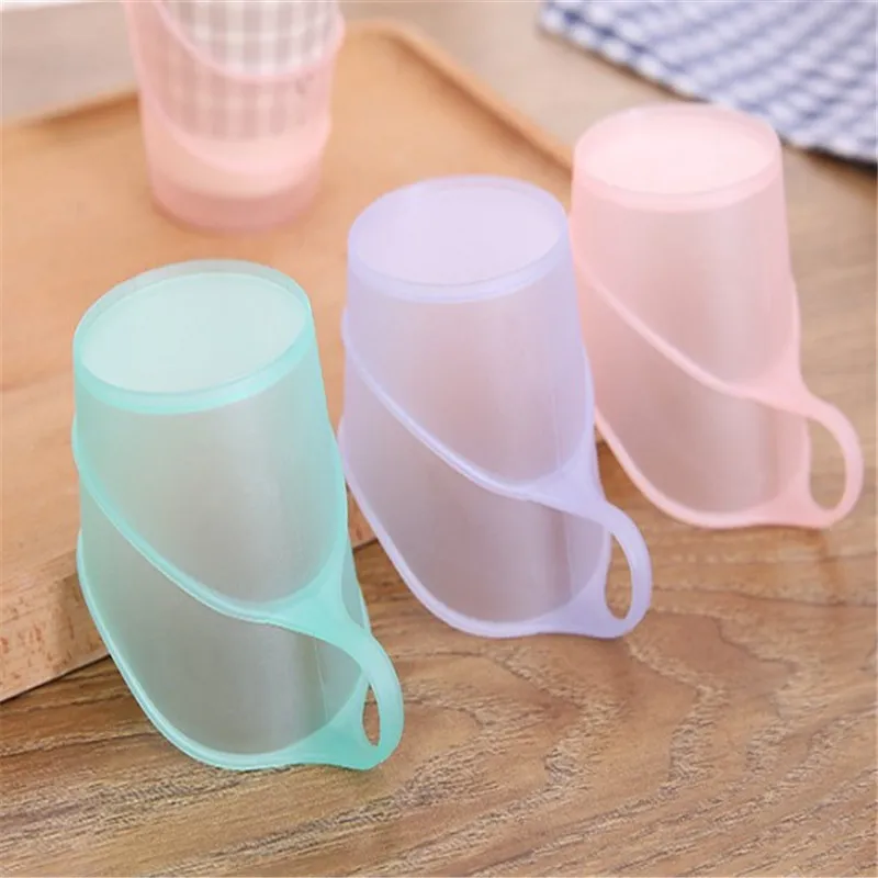 Lot of 6PCS Handle Anti-scald Plastic Disposable Paper Plastic Polystyrene Cup Holder Set Multifunctional Home Accessories