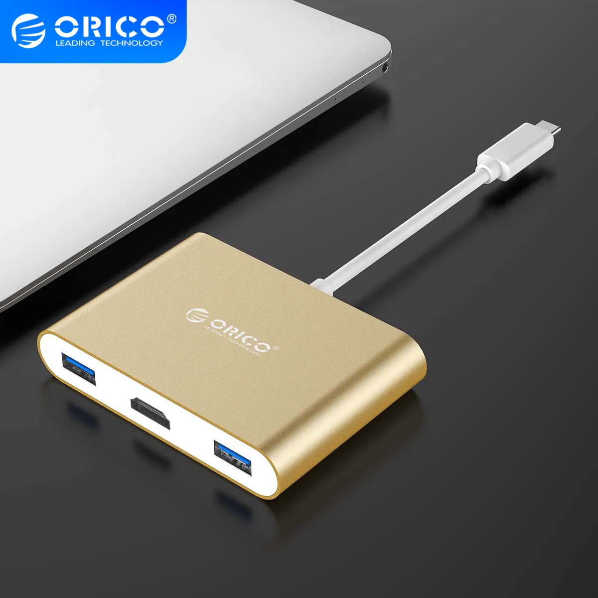 ORICO USB C концентратор Type для нескольких USB3.0 HDMI/VGA/RJ45/SD TF кард ридер сплиттер PD