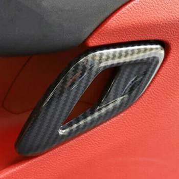 

Accessories Door Handle Cover ABS Plastic 4pcs/kit Carbon Fiber Black Inner