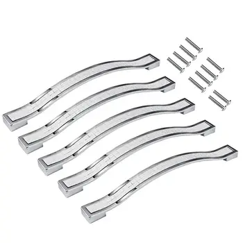 

Crystal Drawer Knobs Europe Style Zine-Alloy Furniture Door Pull Handle for Dresser Cabinet Cupboard Kitchen Knobs Pack of 5 (16