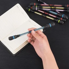 Stylos à bille rotatifs 1 pièce, stylo de jeu rotatif pour enfants, lumière colorée, jouet, fourniture scolaire, papeterie Kawaii