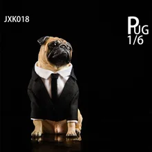 

JXK 1/6 Scale JXK018 Animal Statue Scene Accessories Pug Dog Frank Pet Figure Model Dog for 12 inches Action Figure