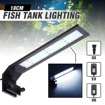 

18CM LED Fish Tank Lighting Aquarium Plant 10W Super-thin Aluminum Alloy Plant Grow LED Lighting for 25cm Waterproof IP67