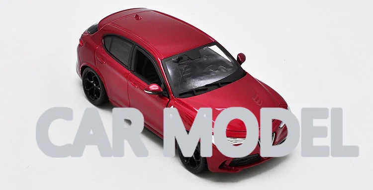 1:24 Масштаб сплава игрушечные транспортные средства Alfa Romeo Stelvio модель автомобиля Детские игрушечные машинки авторизованный игрушки для детей