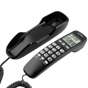 

Mini Wall Telephone Home Office Hotel Incoming Caller ID LCD Display Landline Phone Call Back Function