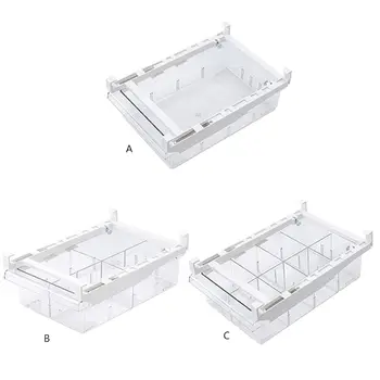 

Fridge Storage Box Rack Drawer Organizer Freezer Shelf Food Preservation Refrigerator Partition Container Space Saver