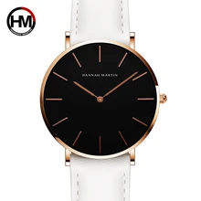 Hannah Martin, люксовый бренд, DW, стильные женские часы, розовое золото, водонепроницаемые, Женские кварцевые наручные часы, часы, черные, Montre Femme