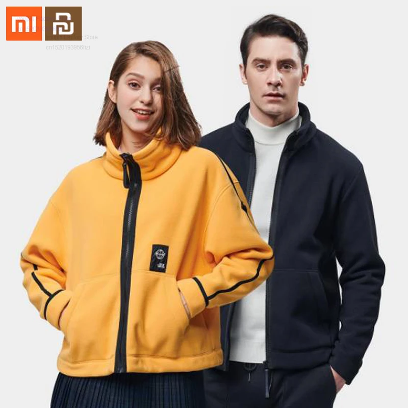 Xiaomi trend warm fleece jacket outdoor fleece trend jacket sports hiking camping ski walking remote control jacket smart