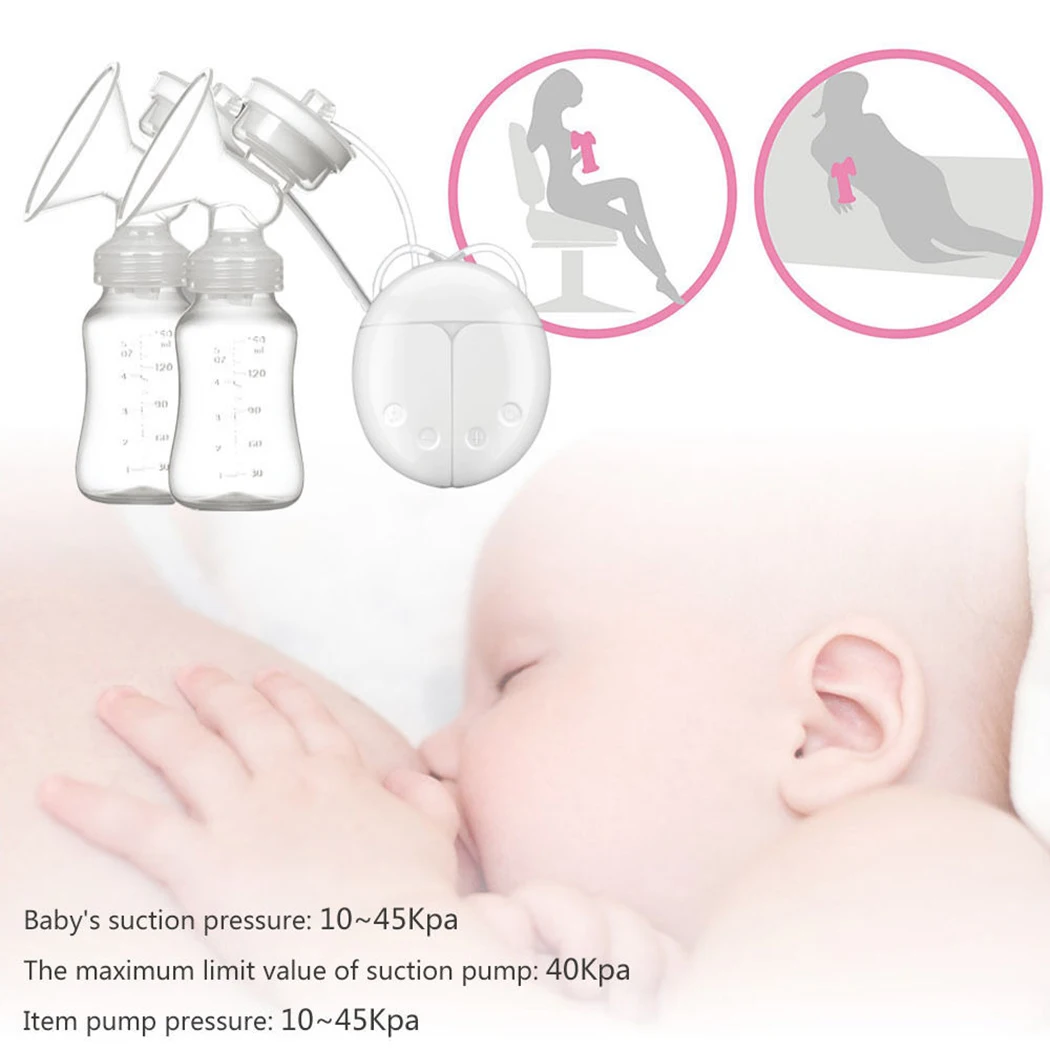 Double intelligent electric hands-free breast pump 20