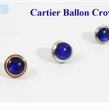 1 шт. нержавеющая сталь/Роза корона для тележки баллон Bleu de часы с синим камнем