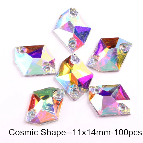 Resin All Shapes Crystal AB Round Sew On Rhinestones Flatback стразы Sewing Rhinestone Wedding Dress F0178 - Цвет: 11x14mm-100PCS