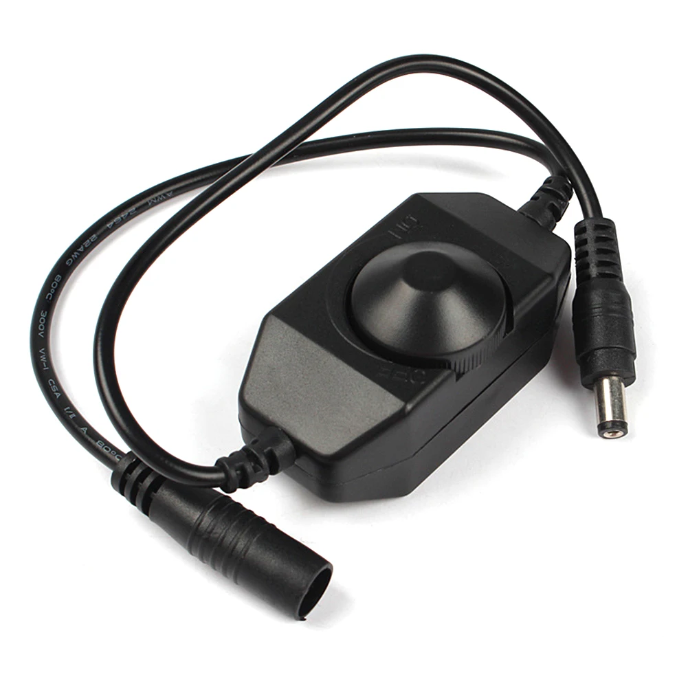 Led Practical Durable Manual Rotary Knob Controller Accessories Office Dimmer Switch Inline For Strip Light Home Easy Install