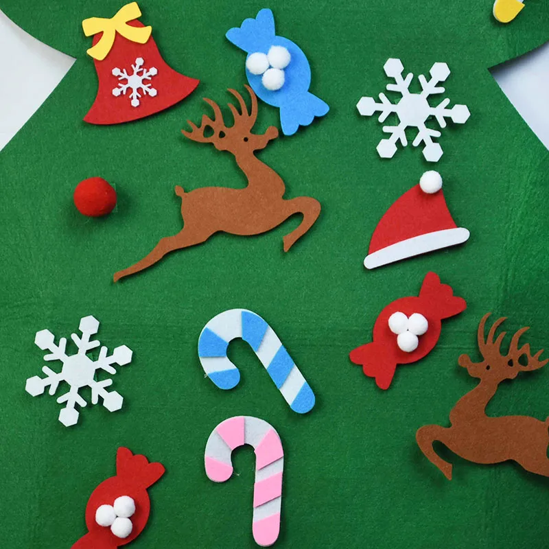 DIY Felt Christmas Tree for Kids, enfeites