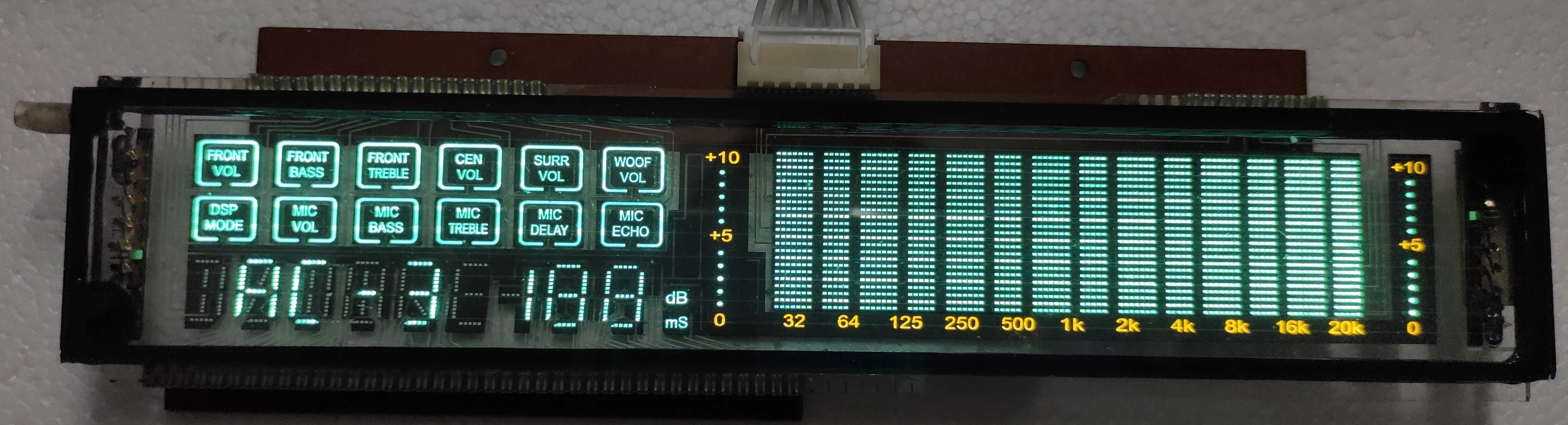 

Флуоресцентный дисплей для усилителей мощности и динамиков (VFD7939)