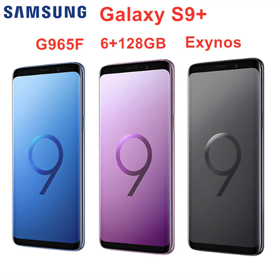 

Samsung Galaxy S9 Plus S9+ G965F 6GB RAM 128GB Global Version Original Mobile Phone Octa Core 6.2" Dual 12MP ROM Exynos 9810 NFC