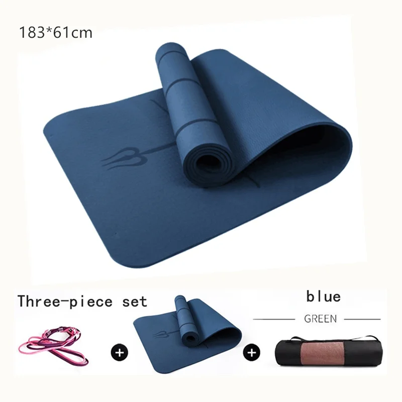 1830*610*6mm Yoga Mat Enlarged Fitness Mat Yoga Mat Gym Exercise Mat Esterilla Yoga Tapete Pad Lengthen Non-slip For Beginner