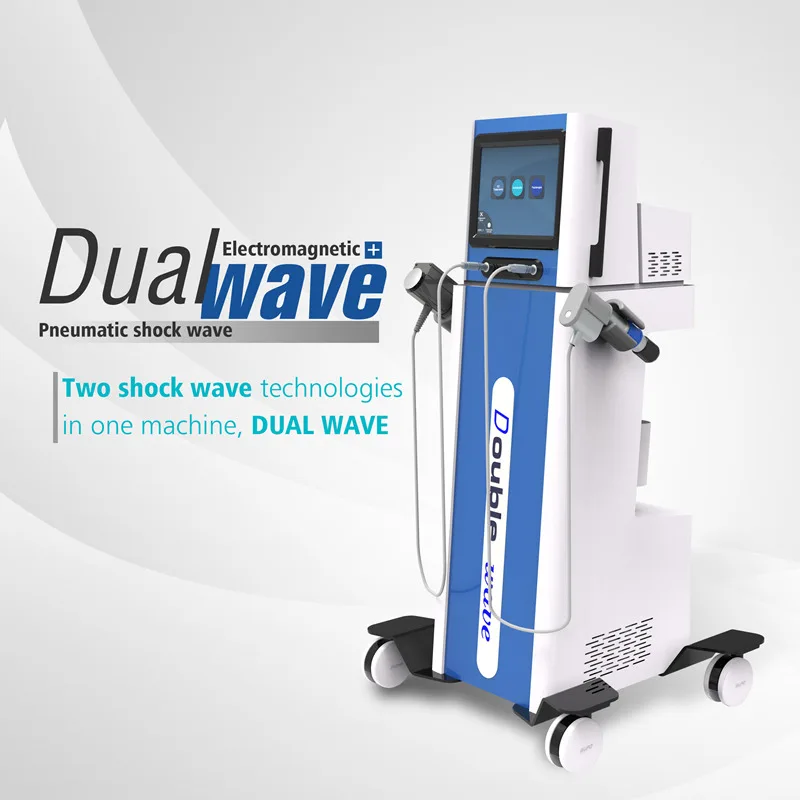 Vertical 2 In 1 Shockwave Therapy Machine/Electronmagnetic System+Pneumatic  System Extracorporeal Shock Wave Machine From Relanbeautymachine, $3,237.95